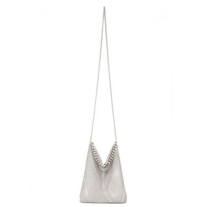Saskia Diez Silver Mesh Tote